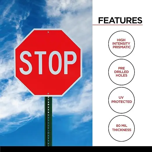 2024 New  Product Hot Selling High strength prism aluminum - UV and weather resistant - Honeycomb reflective stop sign