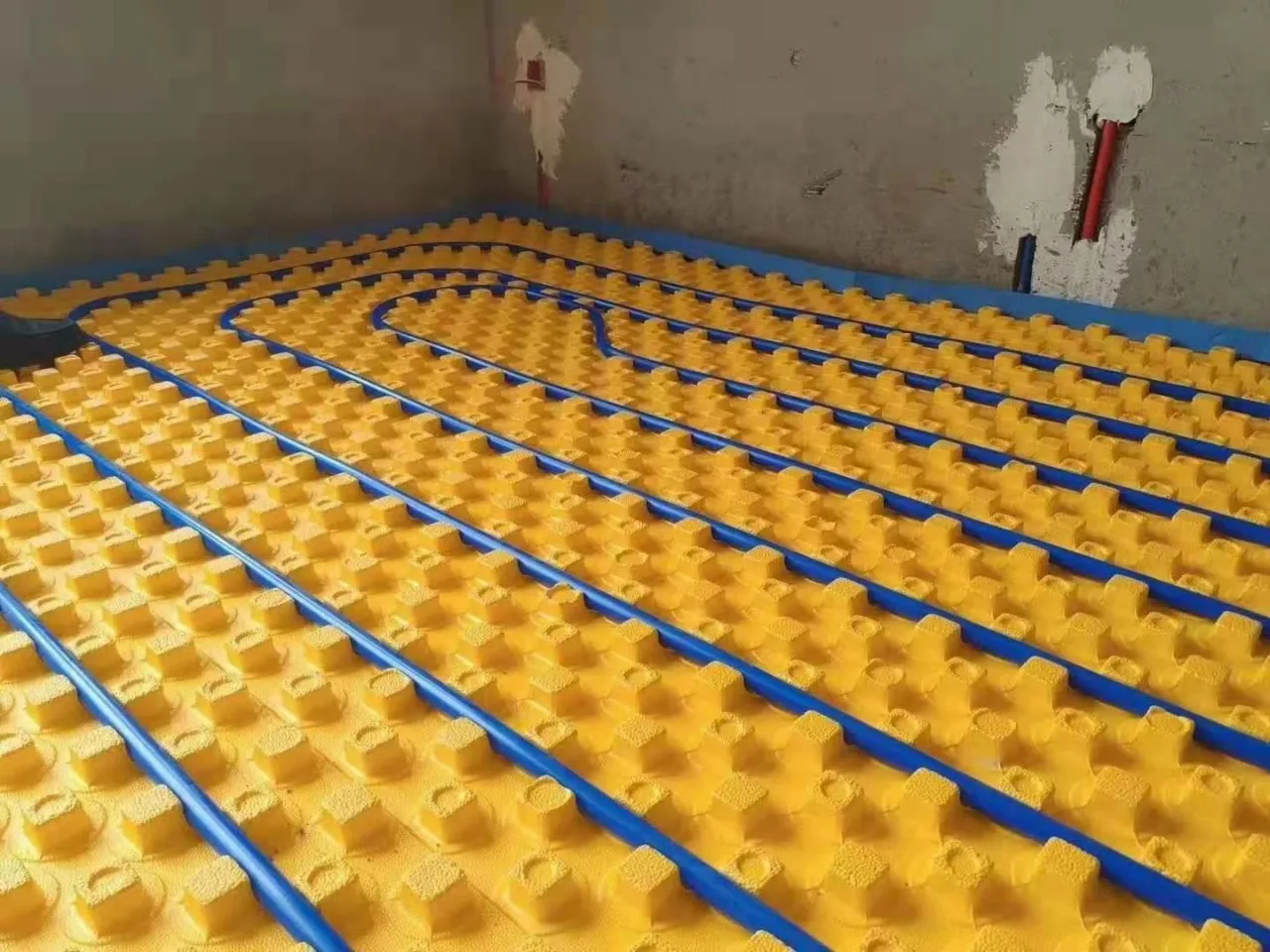EPS floor heating insulation board Floor heating EPS Polystyrene foam board from China  Support ustomization Yellow