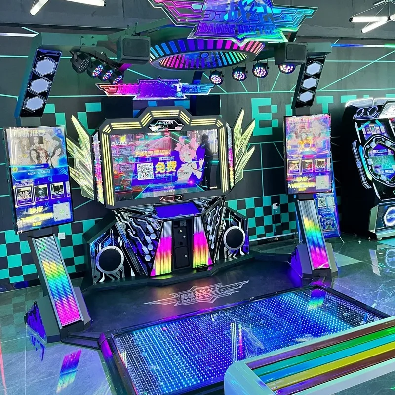 Coin-operated 3D somatosensory dance simulator game machine arcade dance game machine