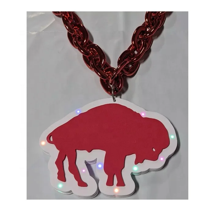 Светодиодные светильники американская футбольная команда на заказ спортивные 3D-бизоны пенные цепи из вспененного этиленвинилацетата цепочки Филадельфии