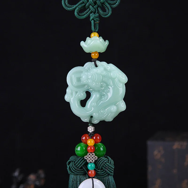 Safe car pendant Ping An Chinese knot tassel ornaments unique car hanging decoration accessories