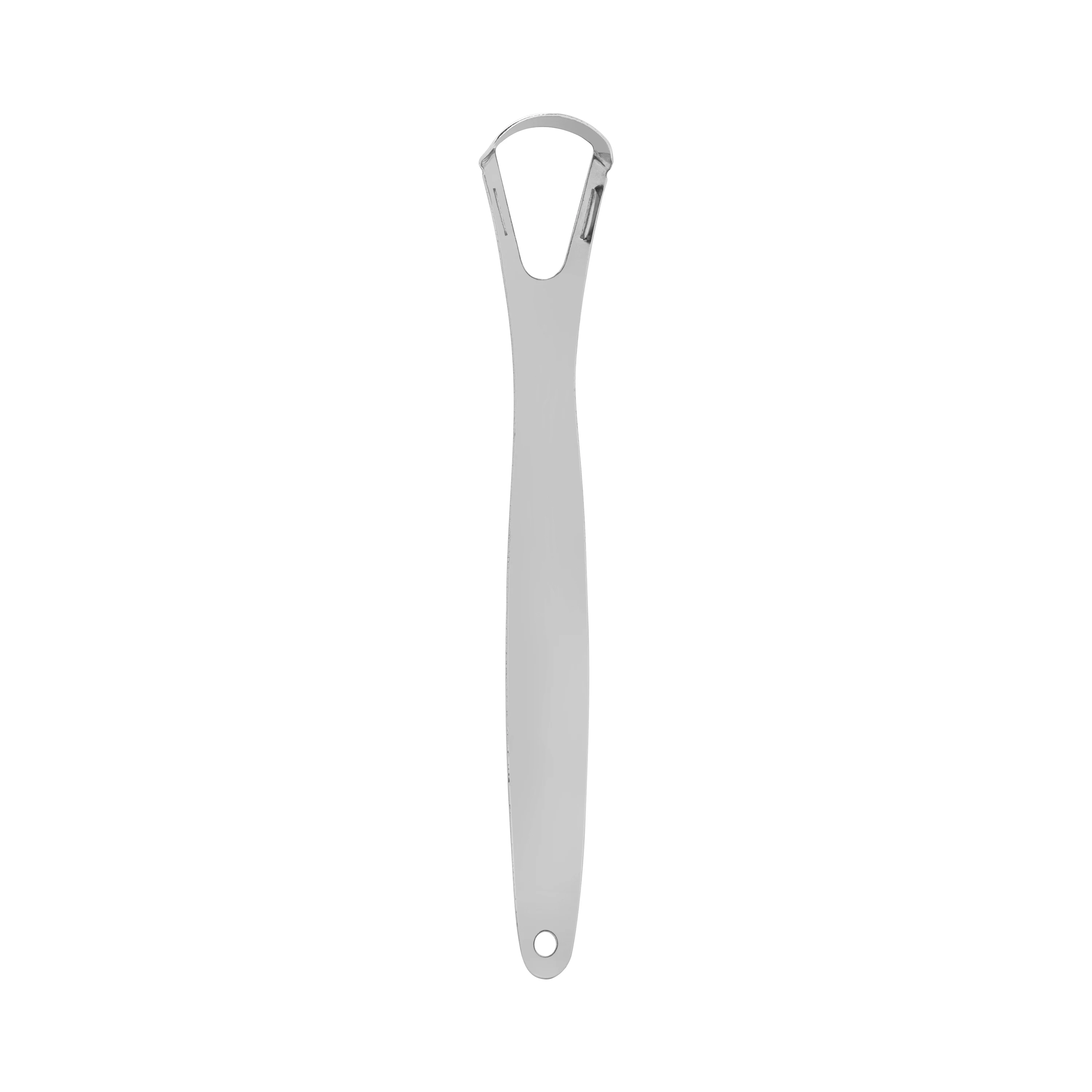 Hot Sales Custom Silver 304 Stainless Steel Metal Tongue Cleaner Scrapers