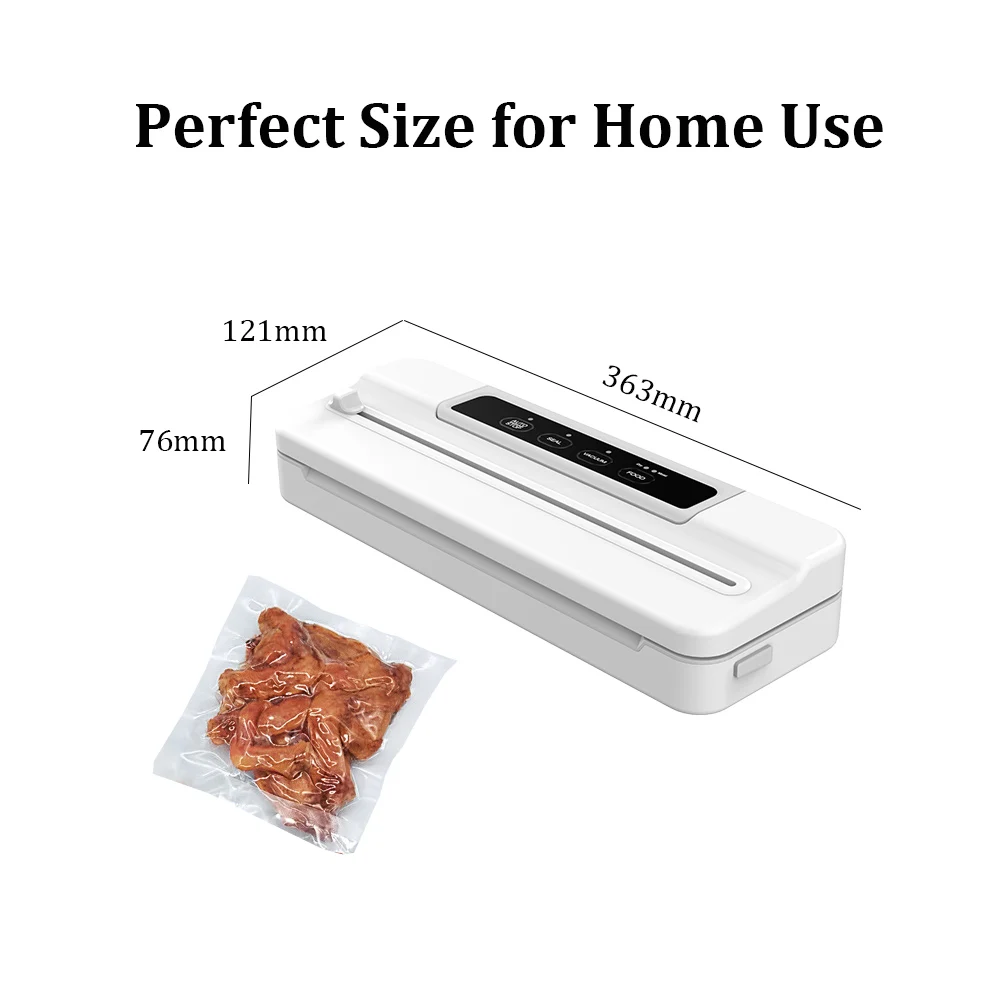 multi-functional 2in1 bag and jar white chef preserve food vacuum sealer machine household