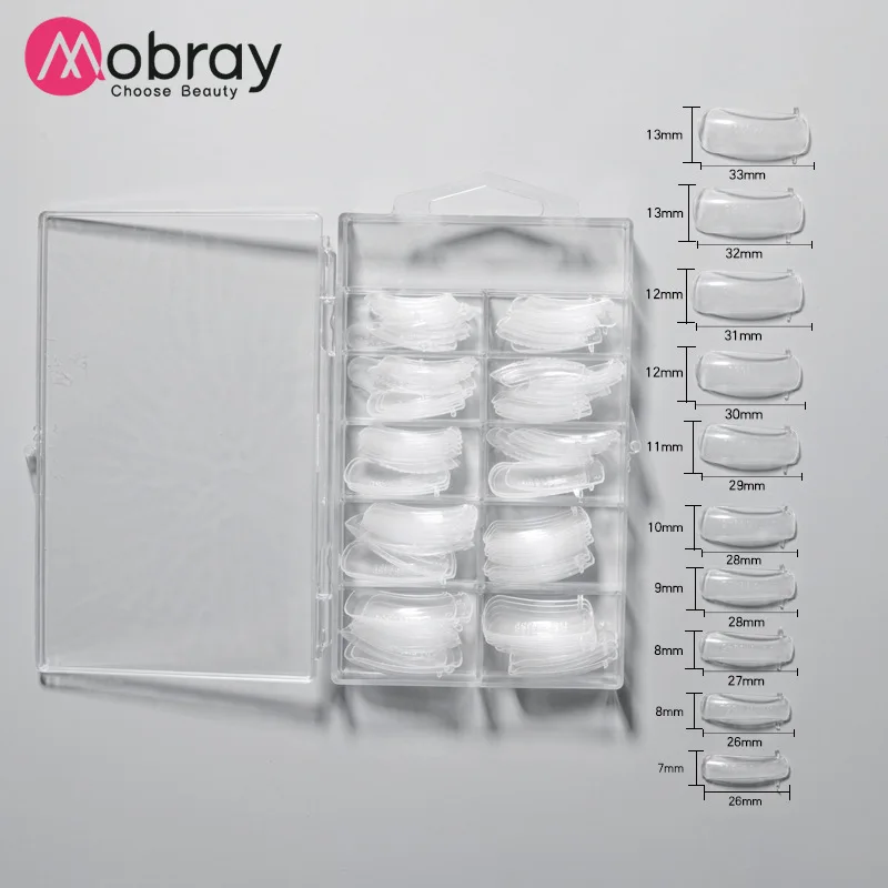 УФ-гель акриловые накладные ногти 100 шт. искусственные ногти 10 размеров разные цвета для полигеля