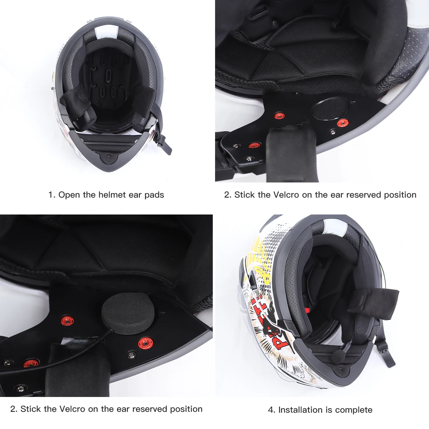 Best quality Manufacturer Motorcycle Wireless Headset Helmet Earphone Headphones moto accessories