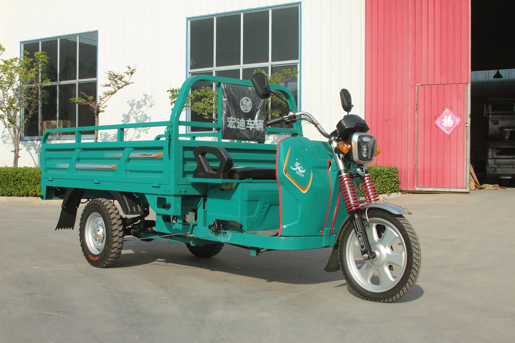 Adult 3 Wheel Electric Vehicle Big Trike Light Duty Long Cargo Electric Cargo Tricycle