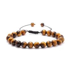 Joycuff Healing Jewelry Set Handmade Natural Stone Lava Bead Tiger Eye Bracelet Men