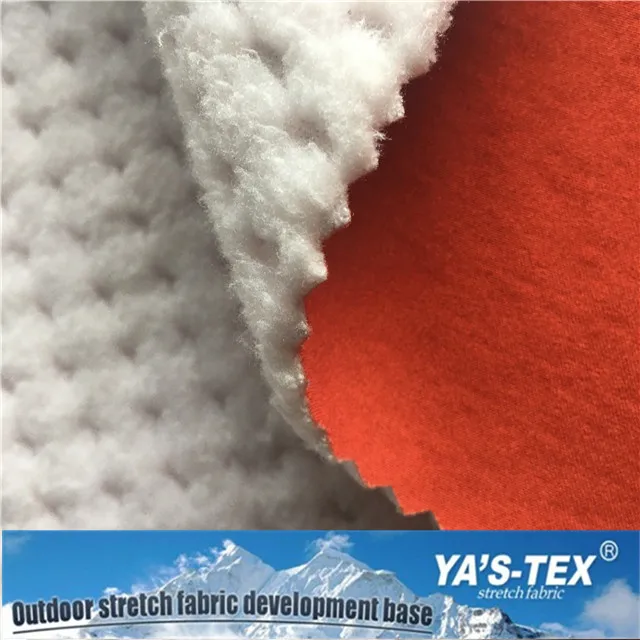 
4 way stretch compound White Polar Fleece fabric 3 layers Laminated Waterproof Fabric textile for garment 