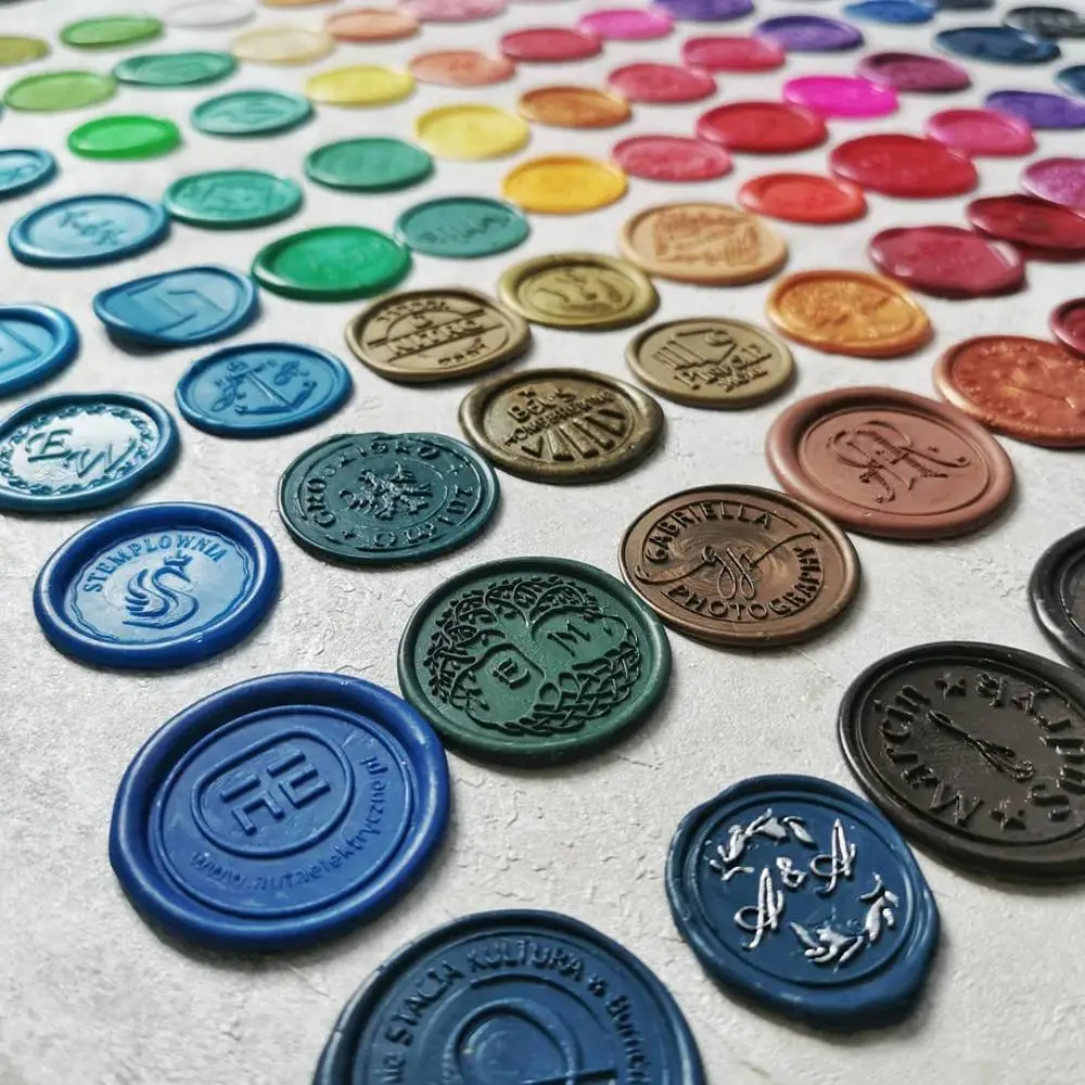 Ali-baba top supplier Beautiful self adhesive seal wax stickers with custom logo