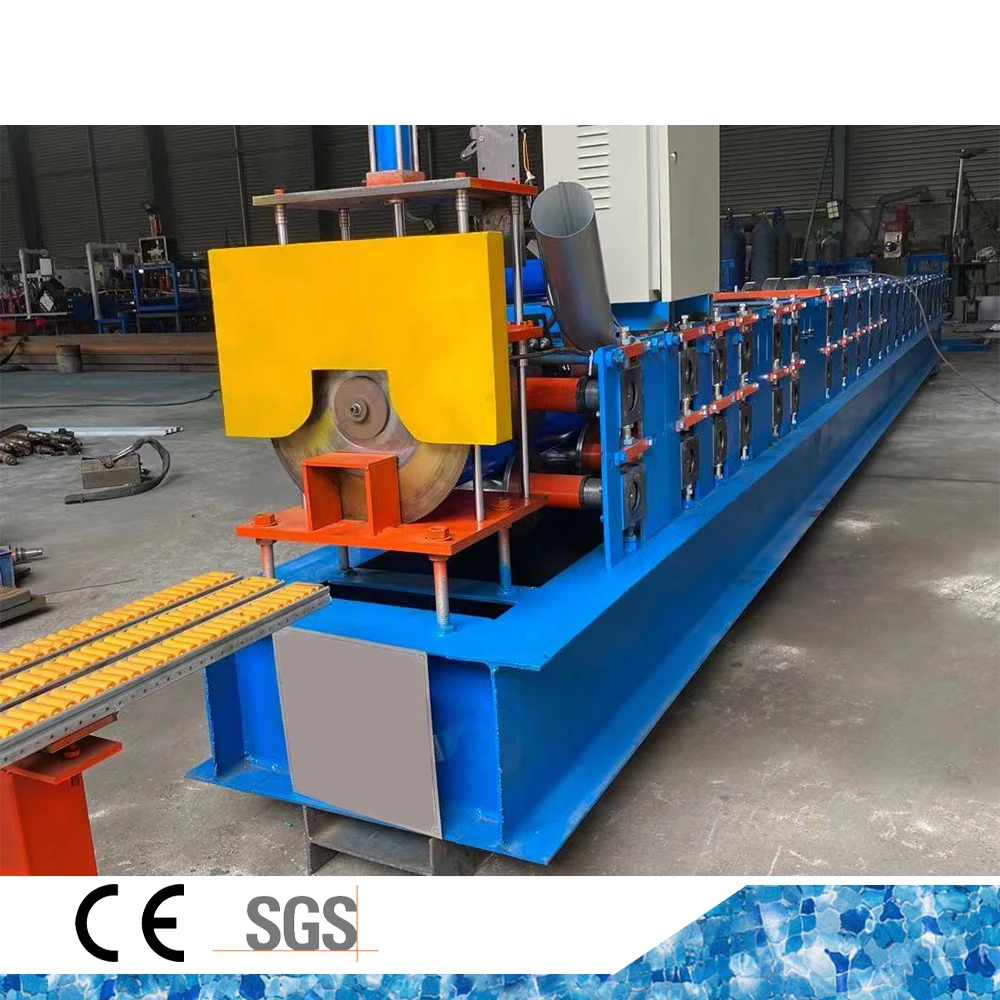 New design Round and Square Downpipe Rain Gutter Downspout Roll Forming Machine