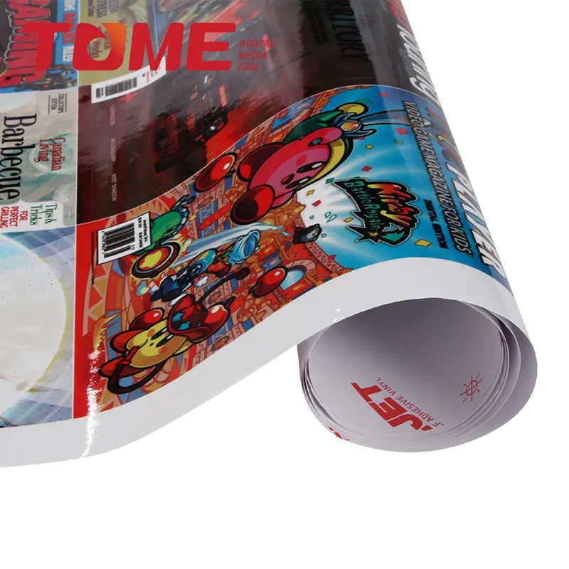 PVC glossy Matte 110gsm printable vinyl sticker inkjet vinyl film roll car wrap