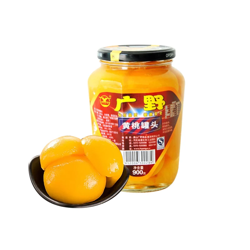 China supplied High quality Organic fresh material canned fruit Sweet canned yellow peach
