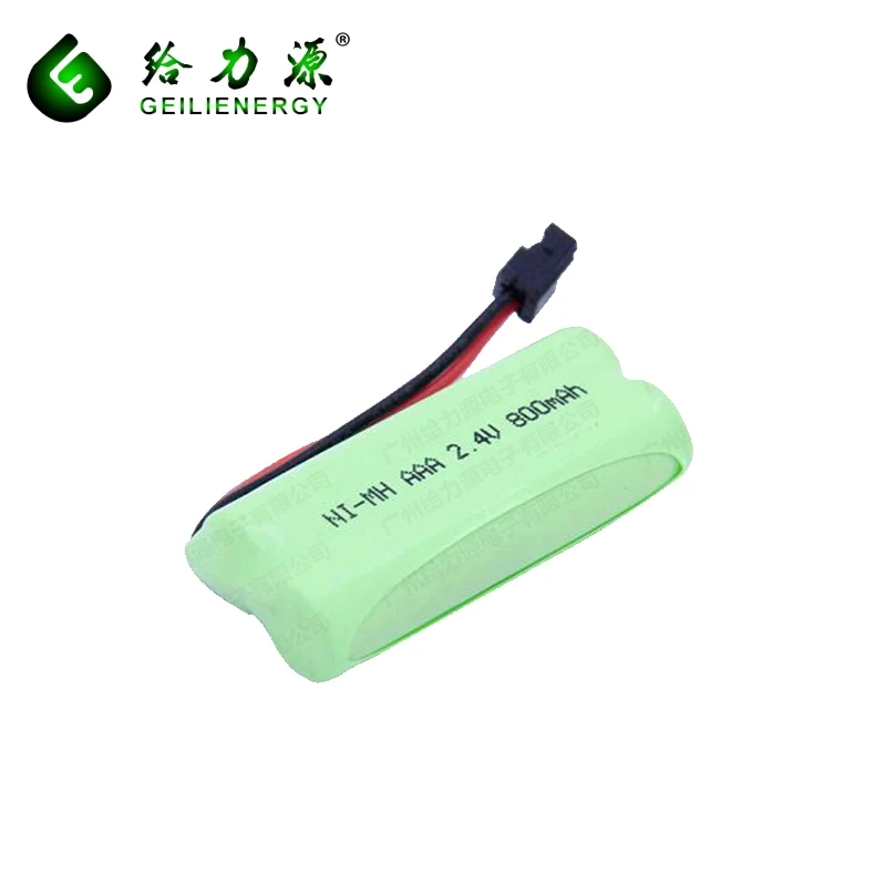  Оптовая продажа NIMH 2 4 v aa 800mah аккумуляторная батарея для беспроводного