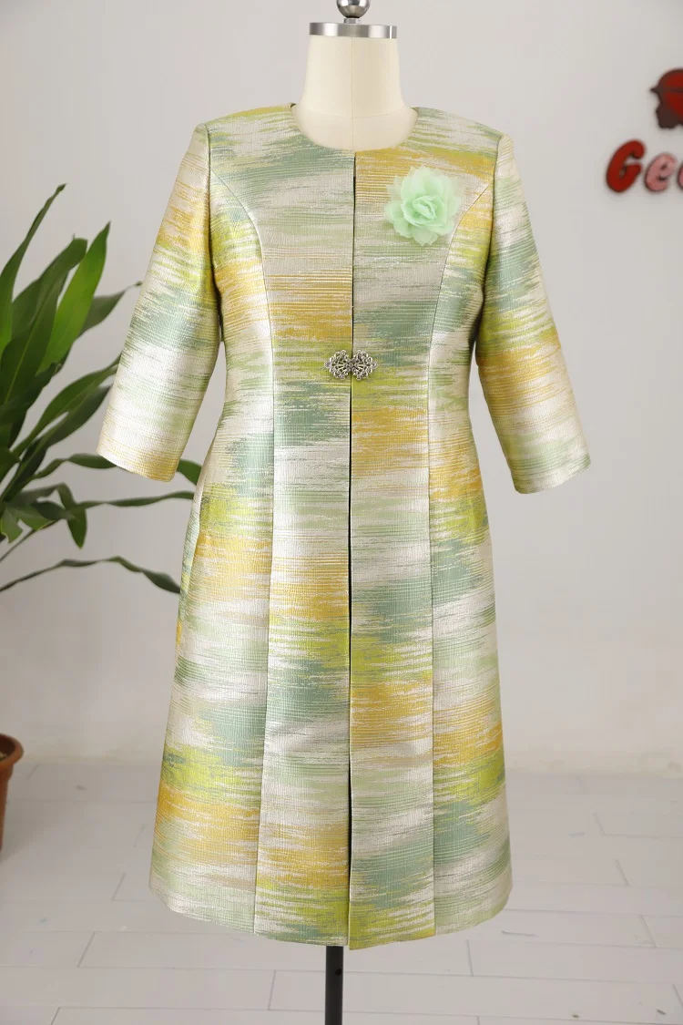 Hot Sale Africa Women Plus Size  Church Dress Long Jacket Two Pieces Set Formal Occasion Clothing Turkey Women Dress