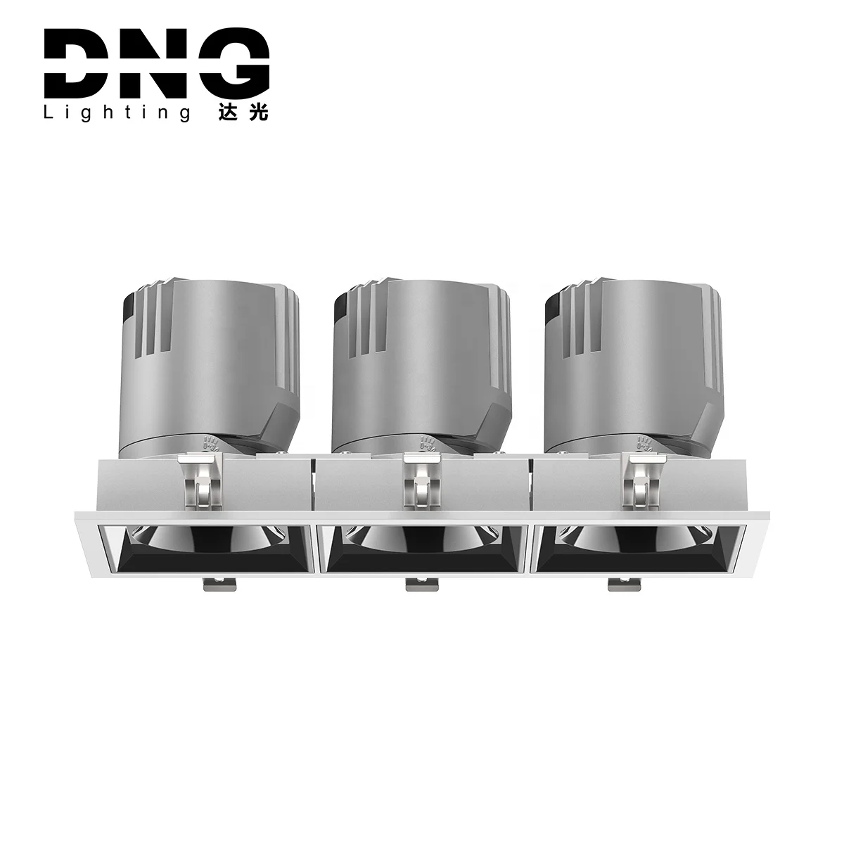 DNG Triple Multiple Heads Adjustable Spot Led Ceiling Spotlight Round Indoor Downlight Cob Down Light