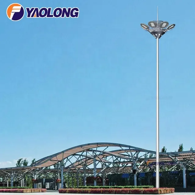 15M 18M 20M 25M 30M 35M 40M Meter High Mast Light Pole Football Stadium Lamp for Sport Golf Court