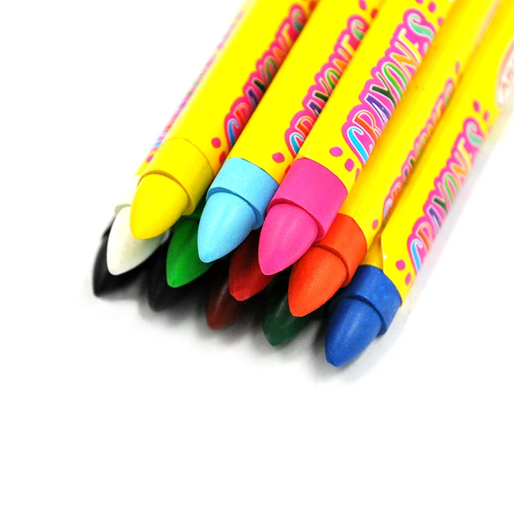 Солнечный уникальный дизайн 10 видов цветов краски ладонный хват пуш-ап Восковой карандаш для детей ясельного возраста