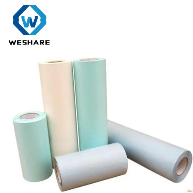 80gsm One-Sided Blue/Yellow/White Coated Glassine Release Paper for Label Print Chemical Industry and Camera Wrapping