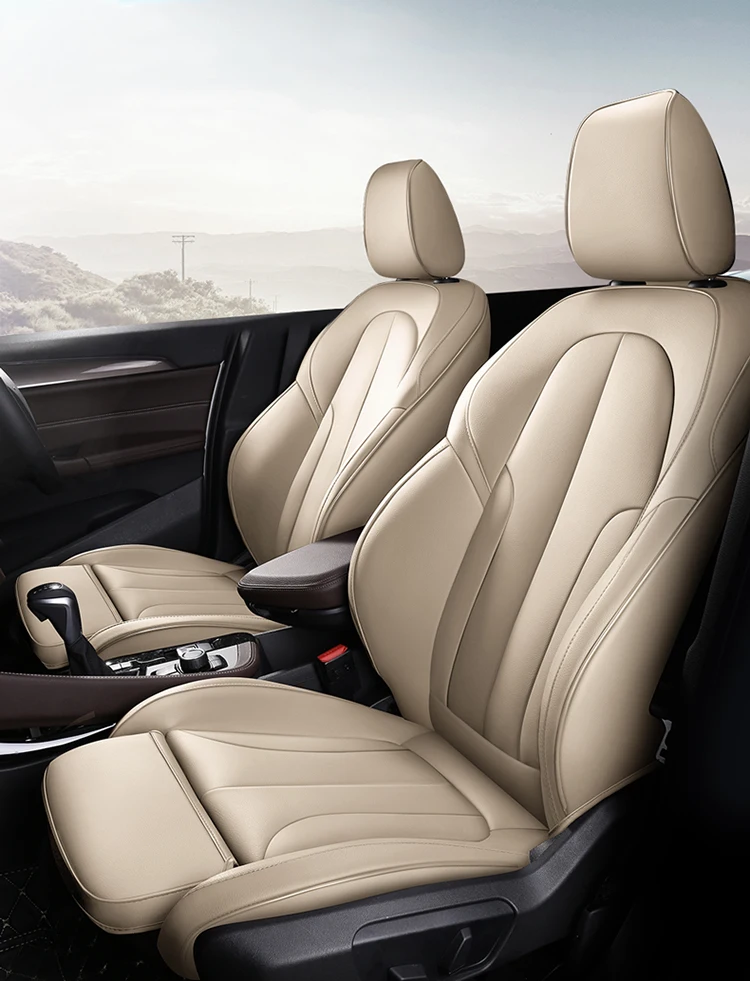 luxury leather car seat leather cover for BMW X1 customize