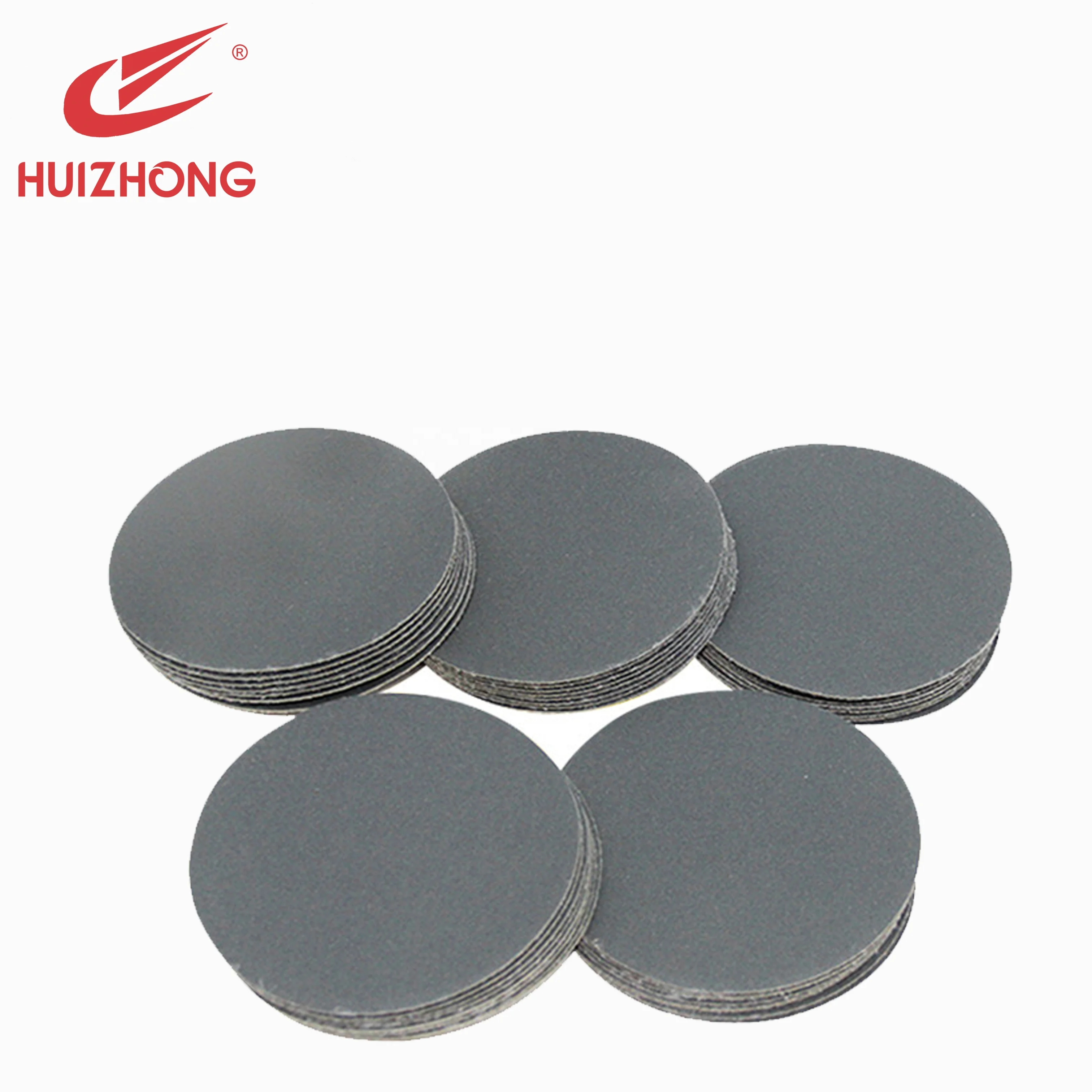 High-Density 125mm Black Silicon Carbide Sanding Disc Waterproof Abrasive Tools Rubber Kraft Paper Stone OEM Customizable