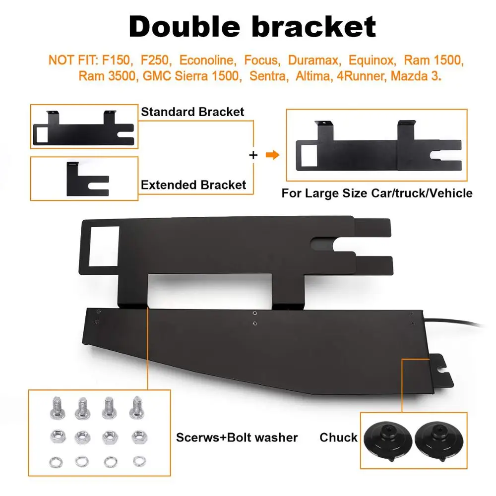 High Power Truck Emergency Beacon Light Bar Hazard Strobe Warning Split Visor 32 Watt 32 LED Red Blue Strobe LightBar Lamp