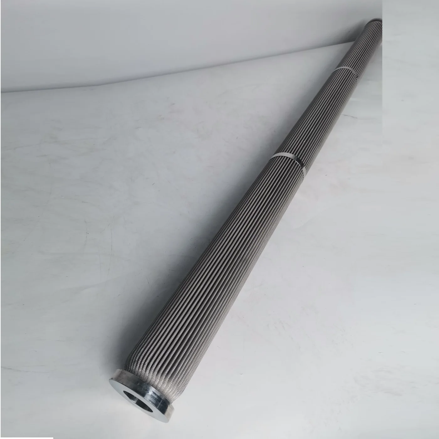 0.2 5 10 Micron  Stainless Steel Titanium Metal High Flow Pleated Oil Filter Cartridge