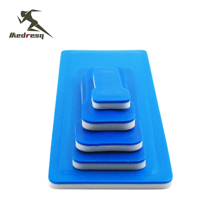 Medresq iv arm board Manufacturer High Quality Aluminum Foam Wrist Splint Blue White Medical I.V. Arm Boards for Injection