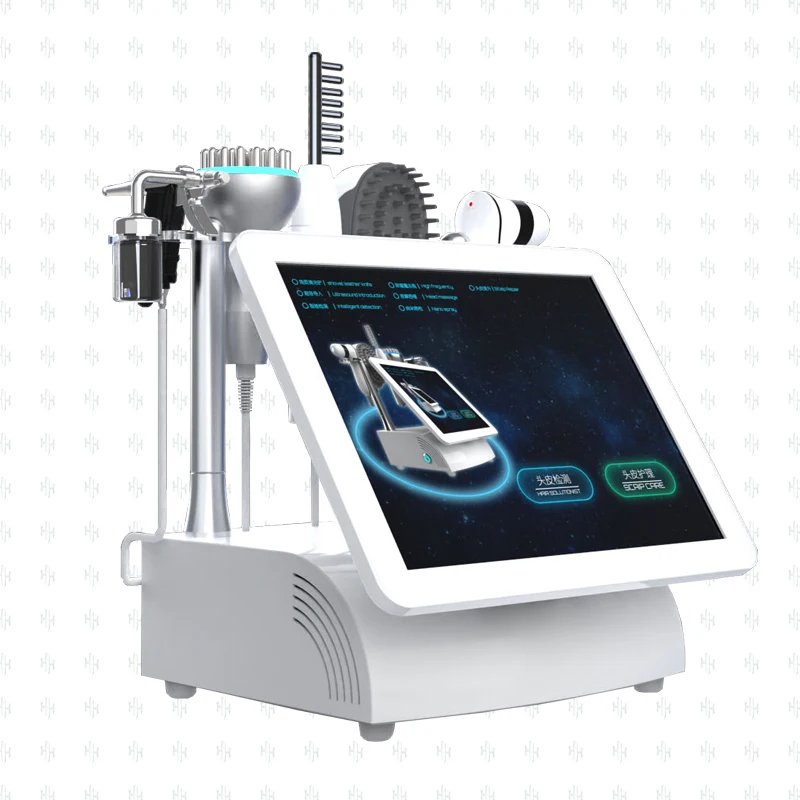 15 inch Skin Analyzer Hair Scalp Testing Scanner Hair Follicle Detector Skin Detector Moisture Tester for Beauty Salon 50X 200X