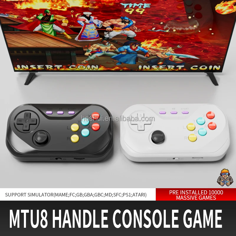 Лидер продаж 2022, мини-консоль для видеоигр, 4K, HD, 32 ГБ, 10000 + игр, портативная ТВ-консоль для семейных игр