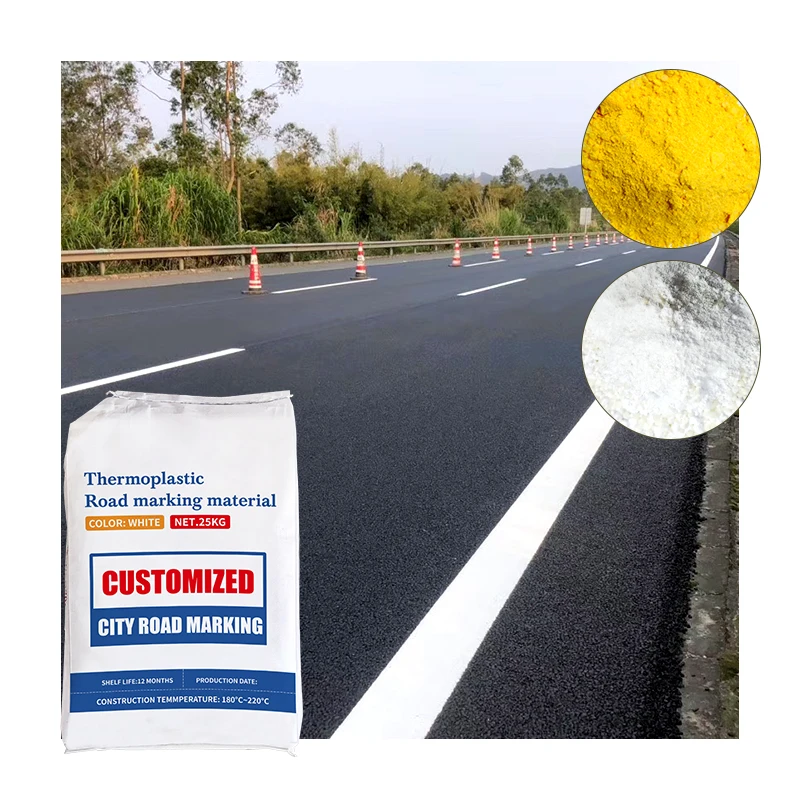 South American countries hot selling road line paint  3-5 minutes quick drying Thermoplastic road marking paint
