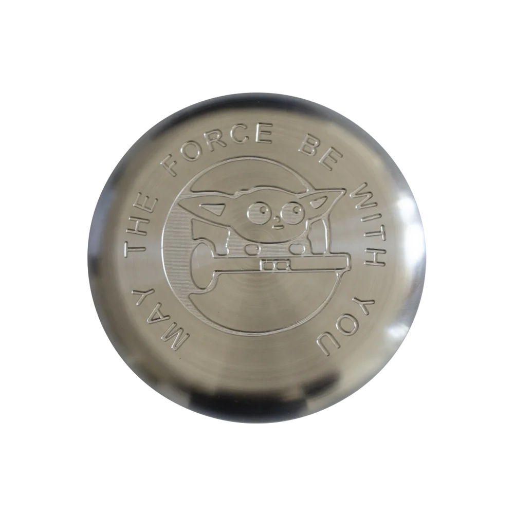 Easy Carrying 90 Grams Custom Engraved Pattern Disc Golf Mini Marker For Disc Golf