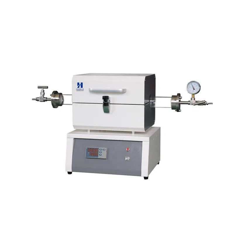 T1250S 1200 градусов лабораторная высокотемпературная термообработка мини кварцевая Трубчатая Печь для продажи