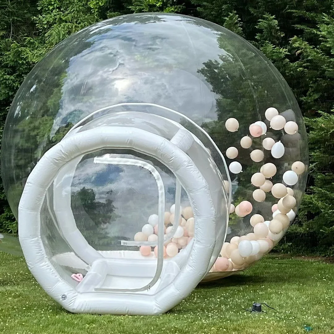 custom Outdoor Event Wedding Party Inflatable Bubble Tent PVC Globe Clear Transparent Dome balloon Tent Inflatable Bubble House