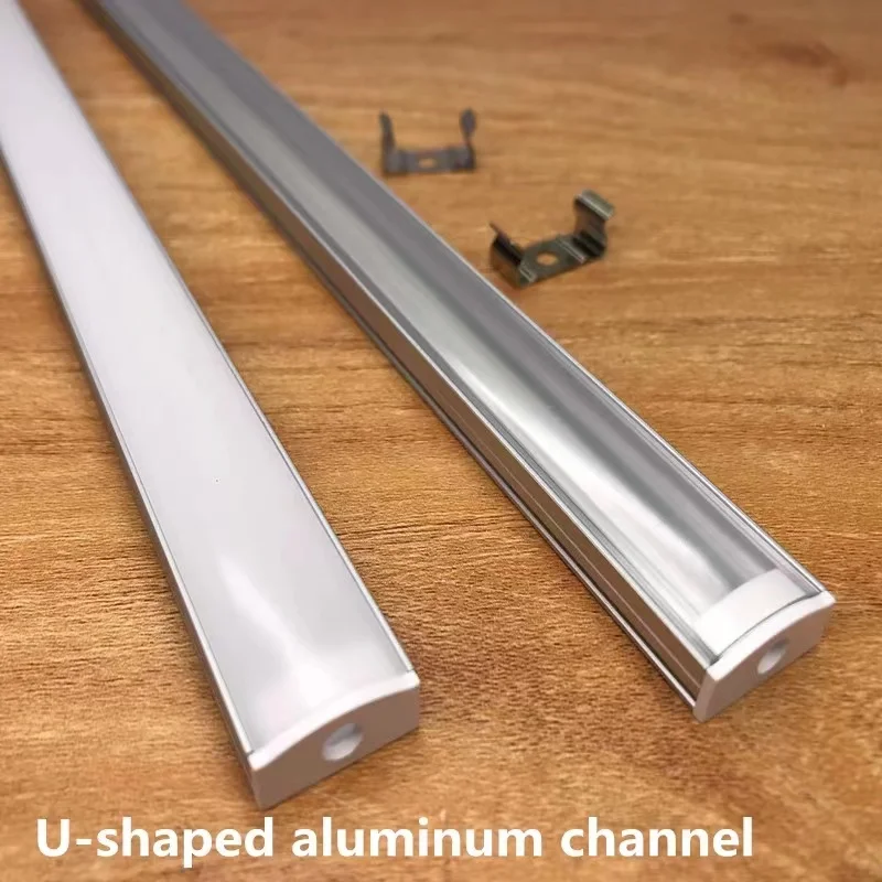 Hard LED Strip Light 5mm 8mm 10mm 12mm 20cm 15cm Stair Light AL Alloy Heatsink Flat Shell Silver Black PC Cover Aluminum Profile