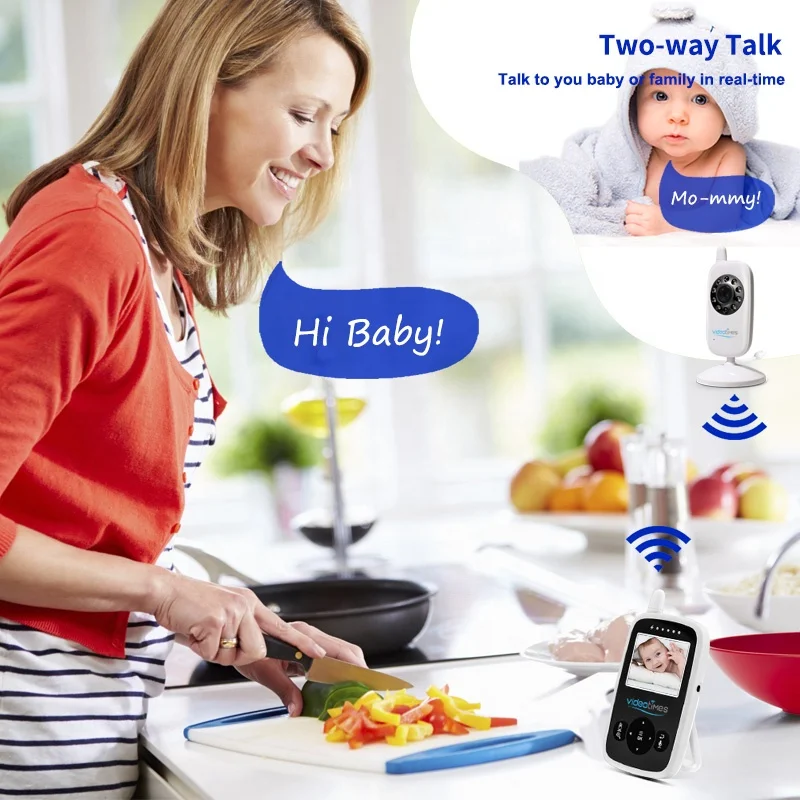 Videotimes камера для наблюдения за 2,4 ГГц беспроводной цифровой twoway talkback радионяня