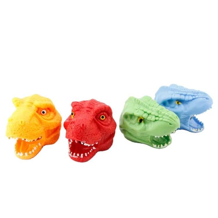 Squishy Pressure Ball Stress Reliever Dinosaur Head Toys Grape Balls Tpr Custom Squeeze Stress Ball Children Dinosaur Toy