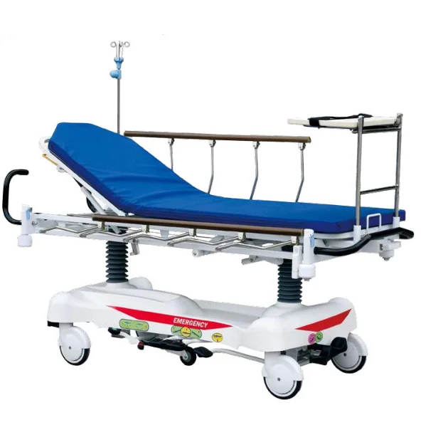 Hospital bed Patient transfer stretcher trolley Hydraulic stretcher beds are used for medical emergencies