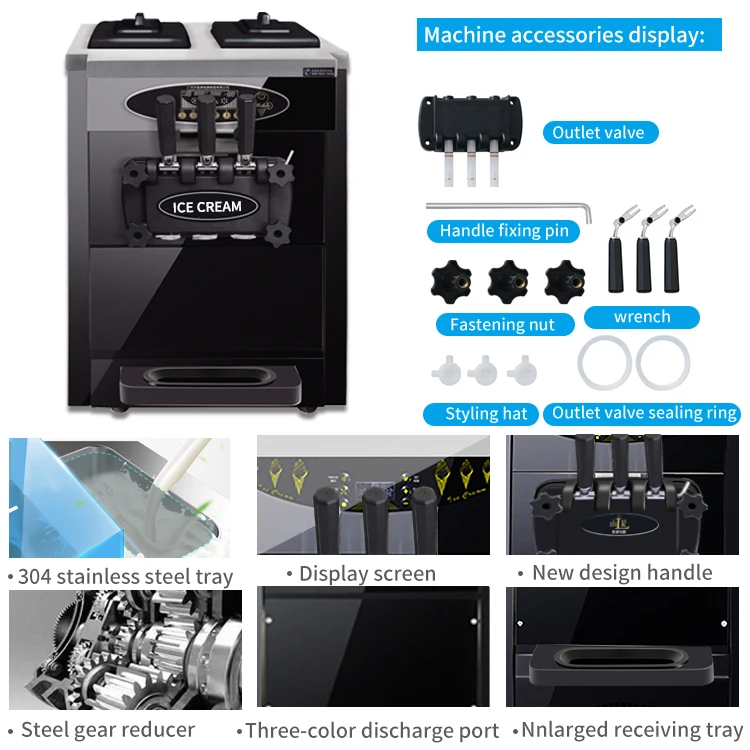  KLS-F626T 25L maquina para hacer helado mercado de