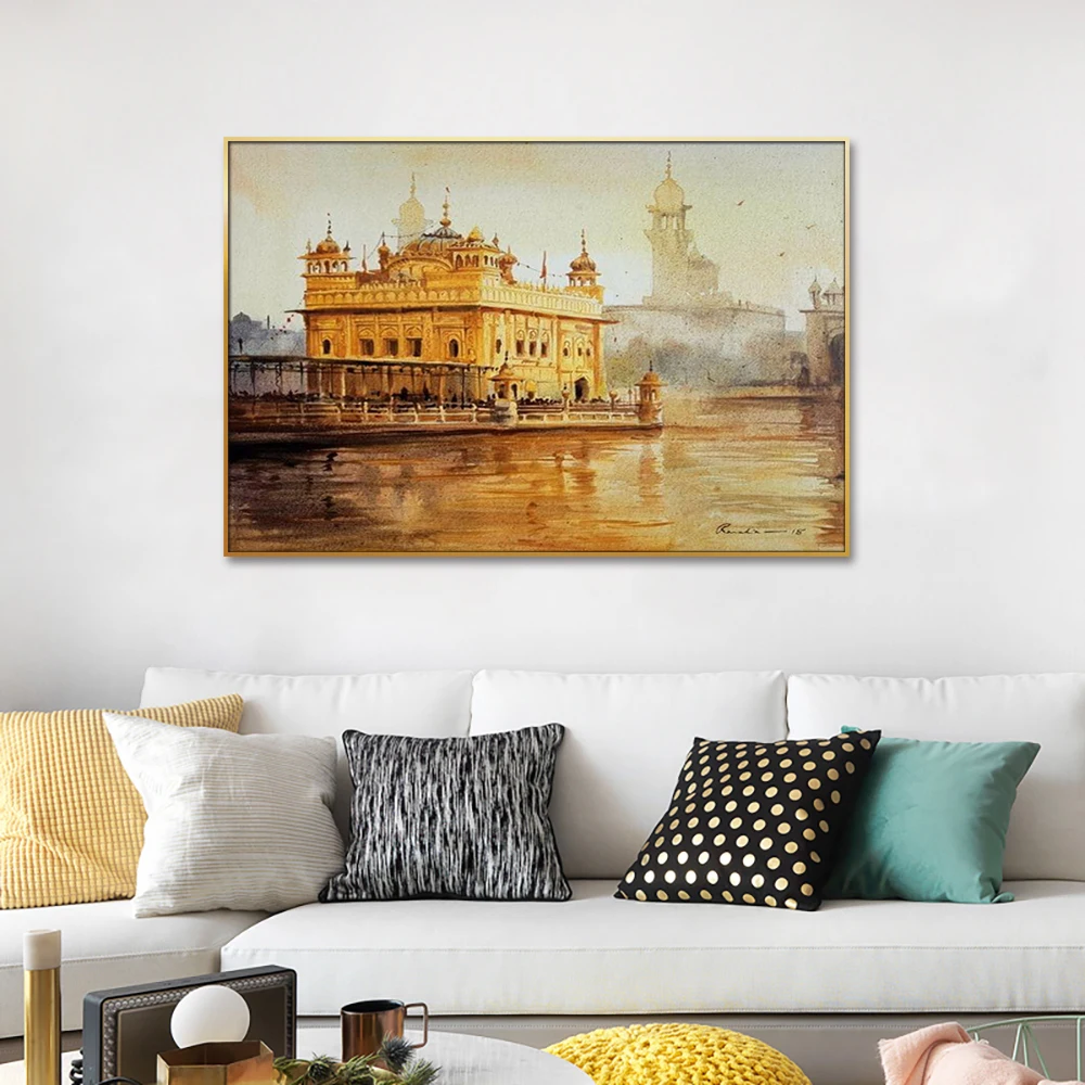 Высококачественные художественные работы Sikh Sikhism Guru Nanak Dev Ji домашний декор живопись