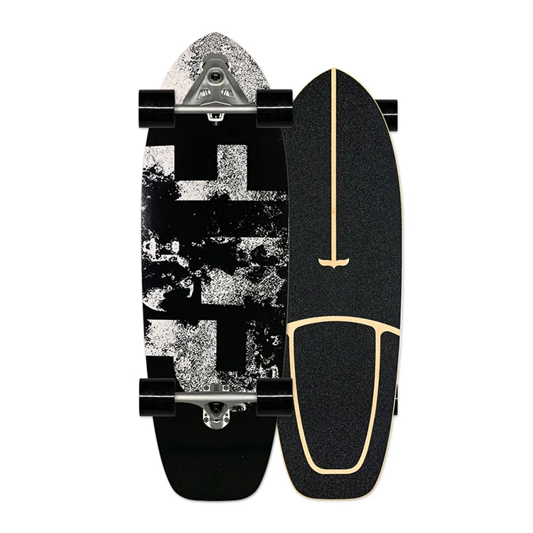  Skateboard Carver Land Surfing Training Adult Customize Logo Fish Surfboard 30 inches