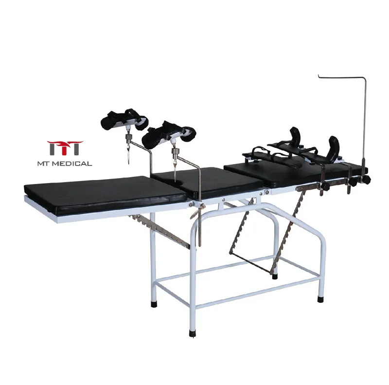 MT MEDICAL flexible portable steel coating delivery bed treatment table gynecological examination chair with stirrup