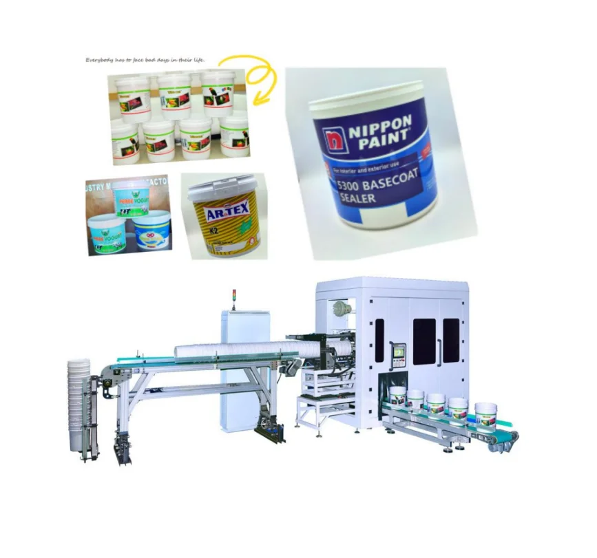 Automatic Offset Printing Machine for Plastic Pail In Positioning Printing and Universal Mandrel by 6 colors printing