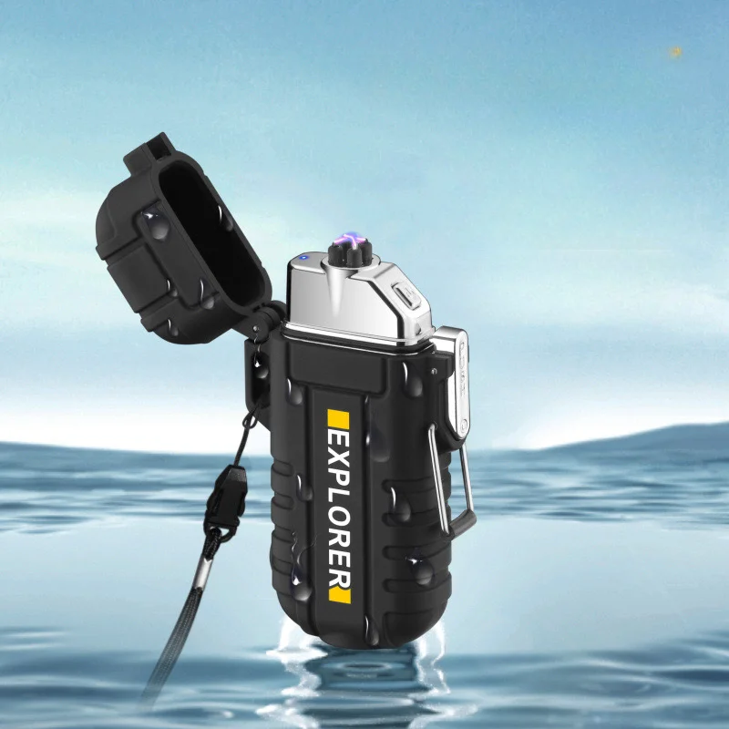 2023 Creative Electronic Arc Charging Lighter Usb Rechargeable Custom Logo Lighter for Outdoor Electric Lighter CLASSIC T/T 30%