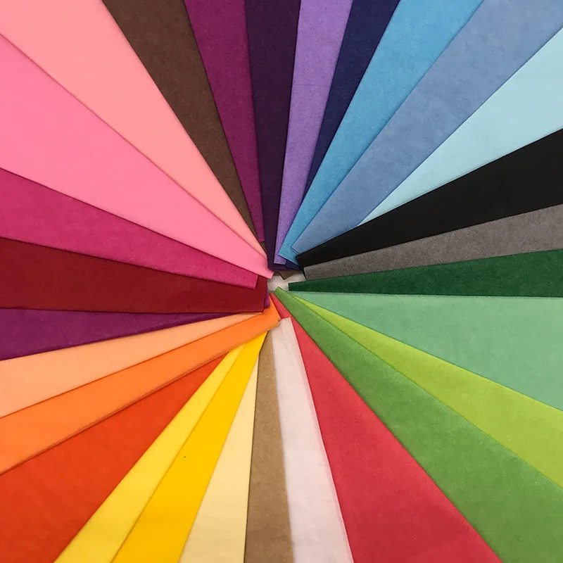 
Custom Logo 17gsm colorful Gift Packing Wrapping Tissue Paper 