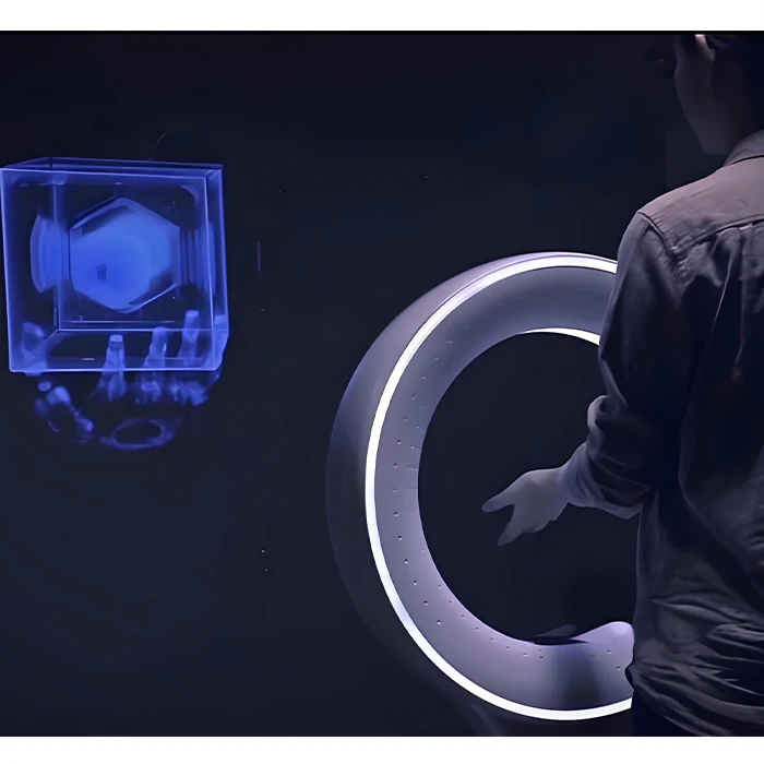 3D Gesture Recognition Intelligent Control Interactive Museum Hand Gesture With Leap Motion Camera Based Led Projector Exhibits