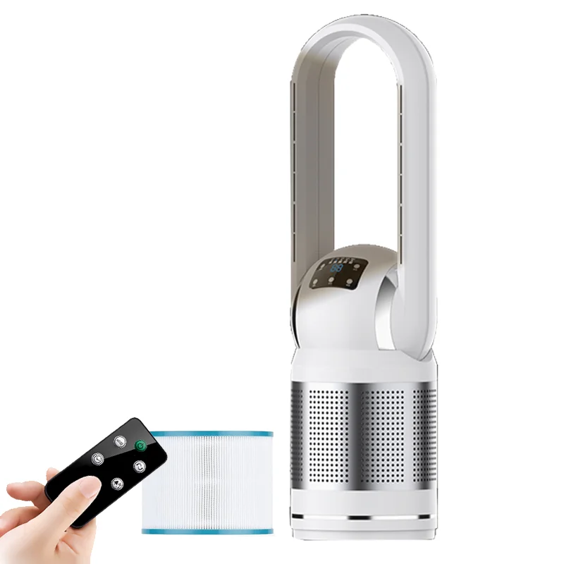 Smart Electric Cooling Heating Air Purifier Fan Bladeless with 8 Speeds and Timer