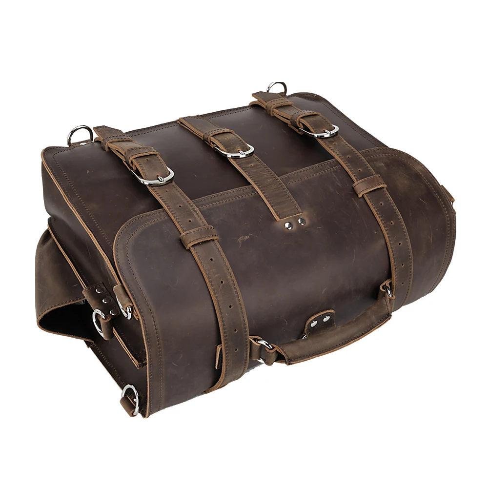 Tiding Promotion Hot Sale Durable Brown Business Leather Shoulder Laptop Bag Messenger Briefcase