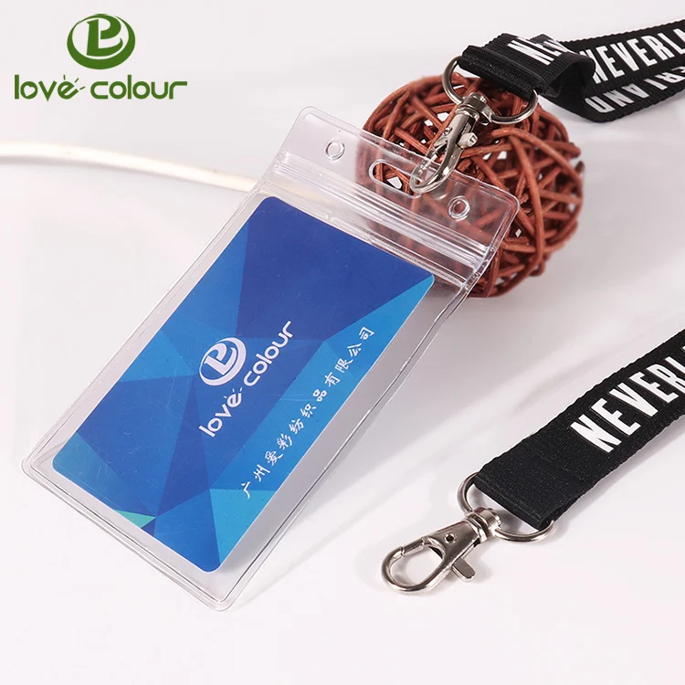 LOVECOLOUR High quality hard pvc id card holder visiting business card holder