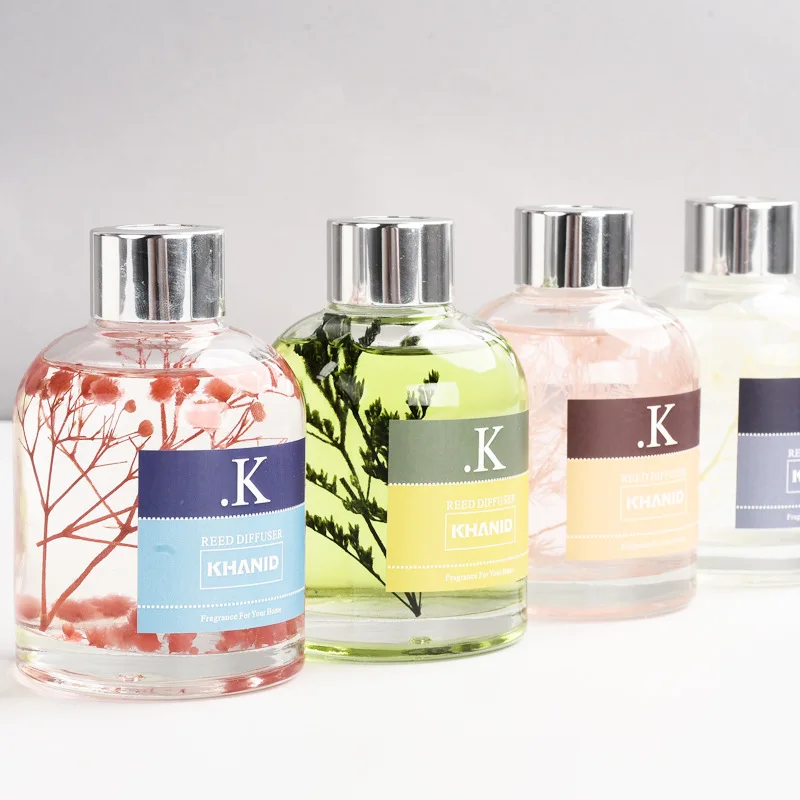 
new product reed diffuser glass bottle aroma diffuser flower diffuser for home hotel 