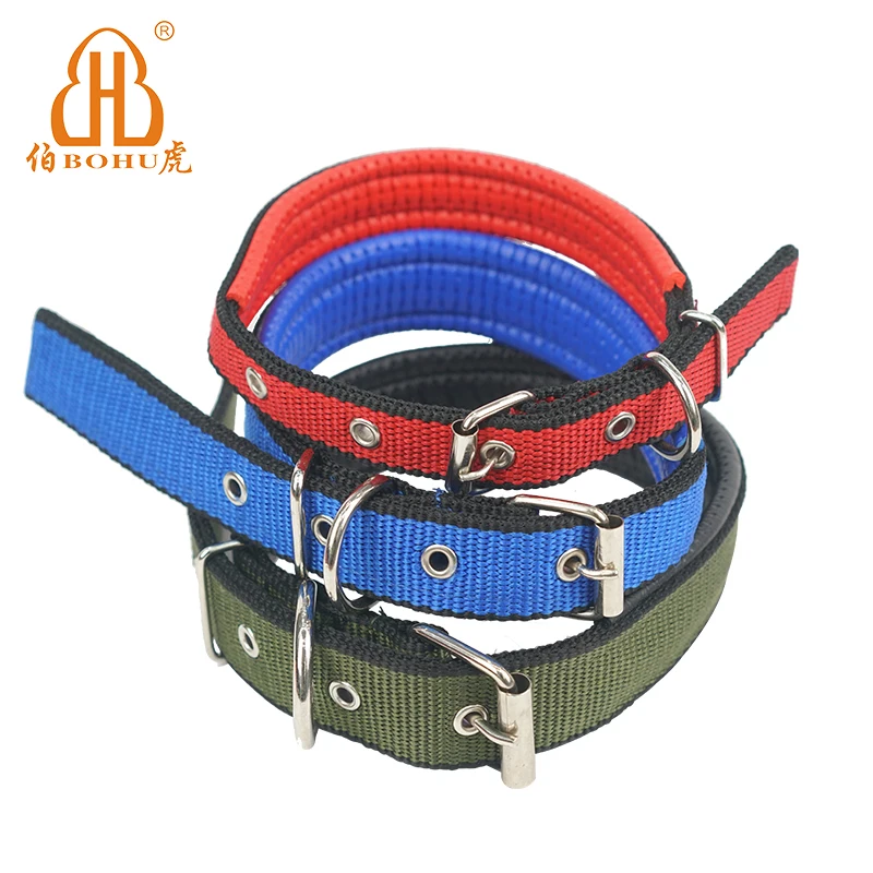 Регулируемые ошейники для домашних животных BOHU ошейник собак с металлической пряжкой Набор ошейников кольцо